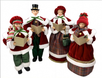 Christmas Carolers family set 15'' 18''